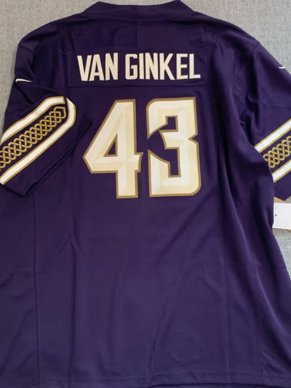 Andrew Van Ginkel Purple Stitched Jersey Vapor